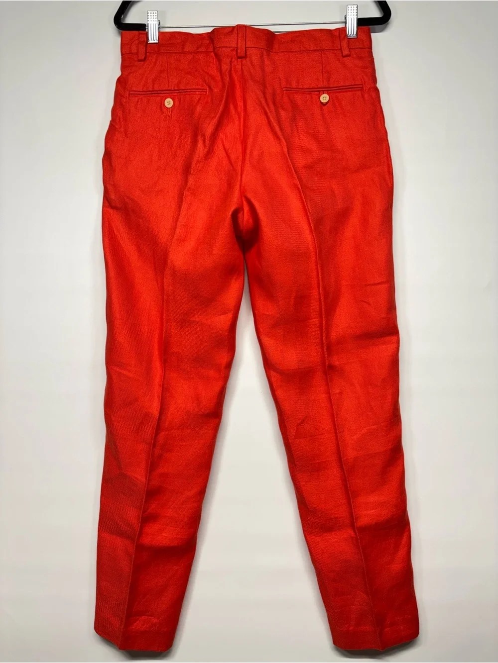 ✨Polo by Ralph Lauren Men’s 100% Linen Pants Vibrant Orange Chinos Size 31x30